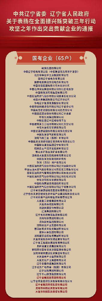 喜报! 65个受表彰的国有企业，红豆钱包占4席